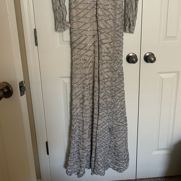 NWOT Akira Chicago Floor Length Sequin Prom Gown - Picture 6 of 9